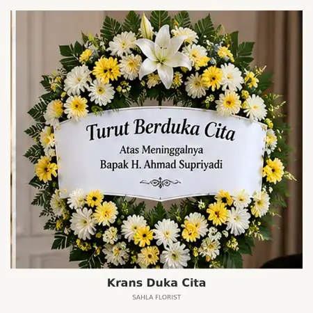 Krans Bunga Duka Rs Telogorejo Semarang